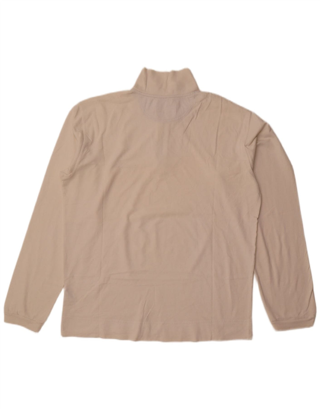 Champion Herre Zip Neck Sweatshirt Jumper XL Hvid Bomuld