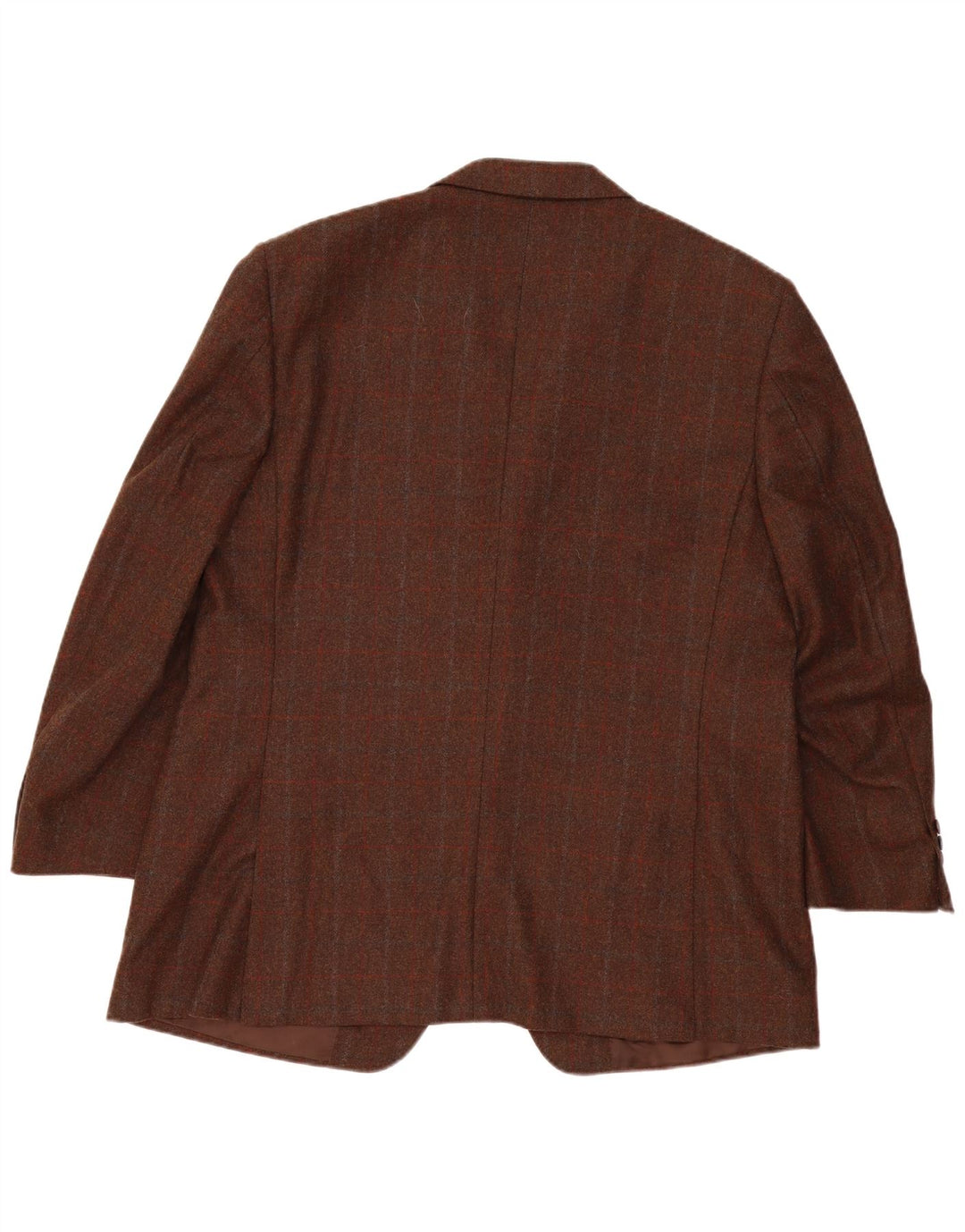 Canali Herre 3-knaps blazerjakke IT 58 4XL brun ternet uld
