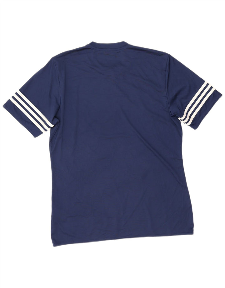 Adidas Herre Climalite T-Shirt Top Stor Marineblå Polyester