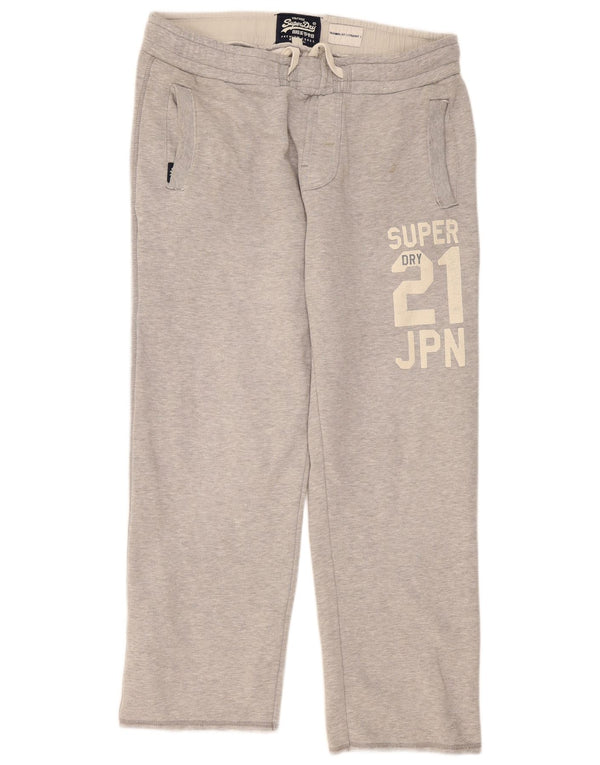 Superdry Herre grafisk træningsdragt Bukser Joggers XL Grå Flecked Bomuld