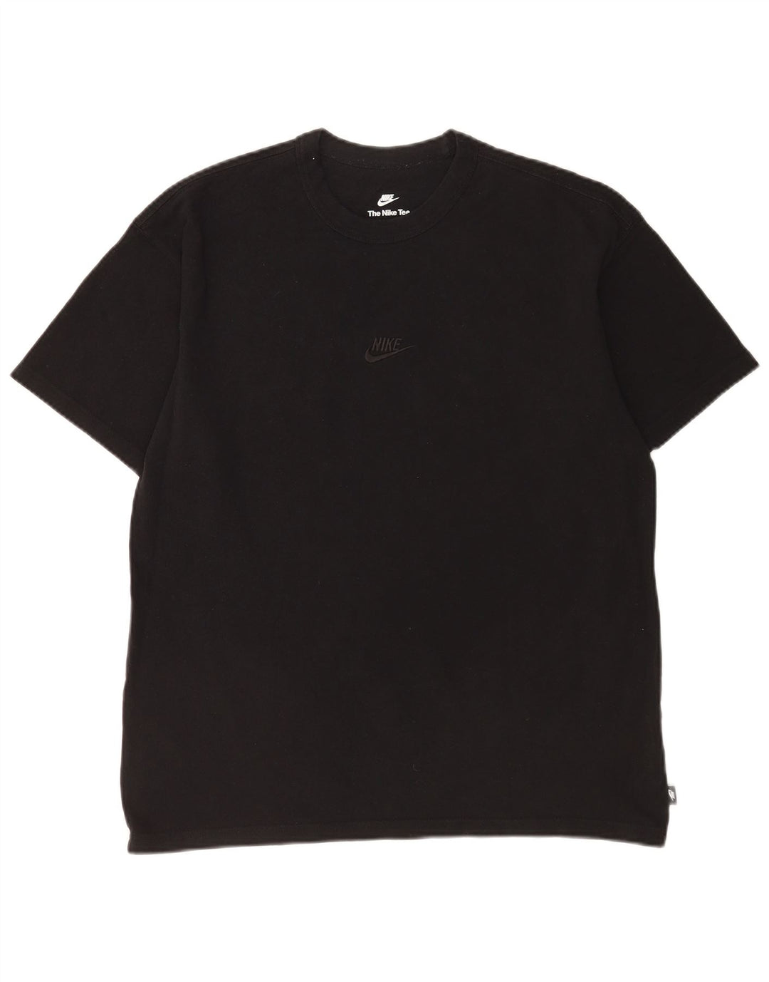 Nike Herre Loose Fit T-shirt Top Medium Sort Bomuld