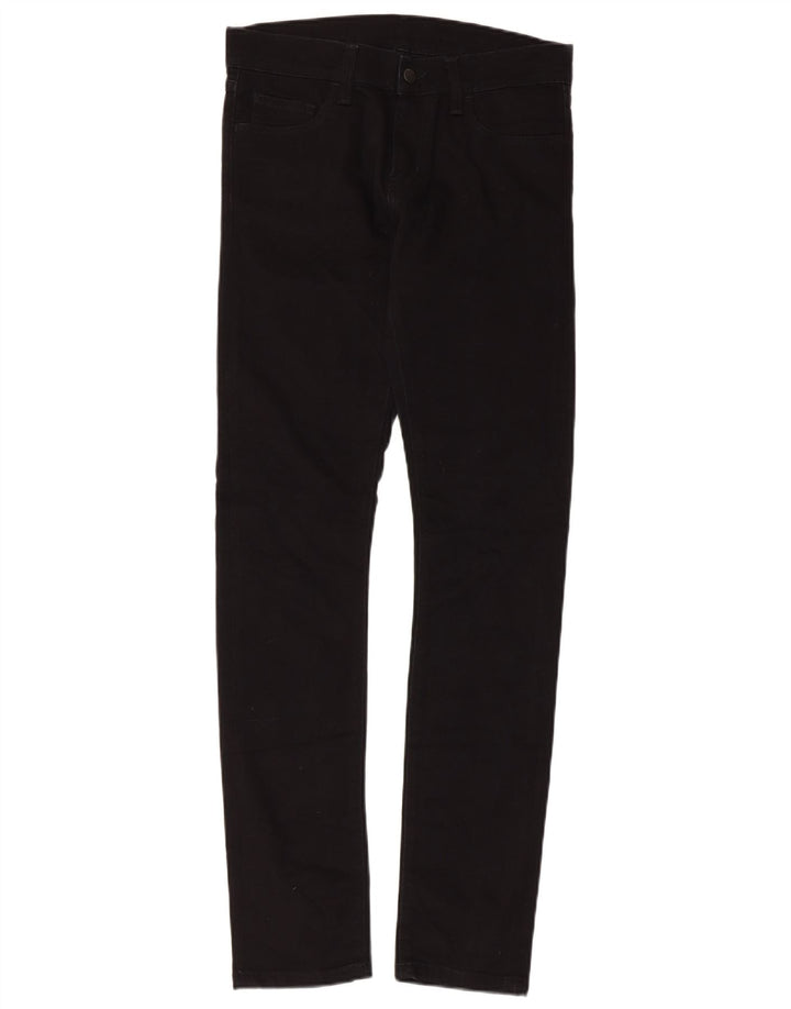 CARHARTT Dame Slim Jeans W28 L32 Sort Bomuld