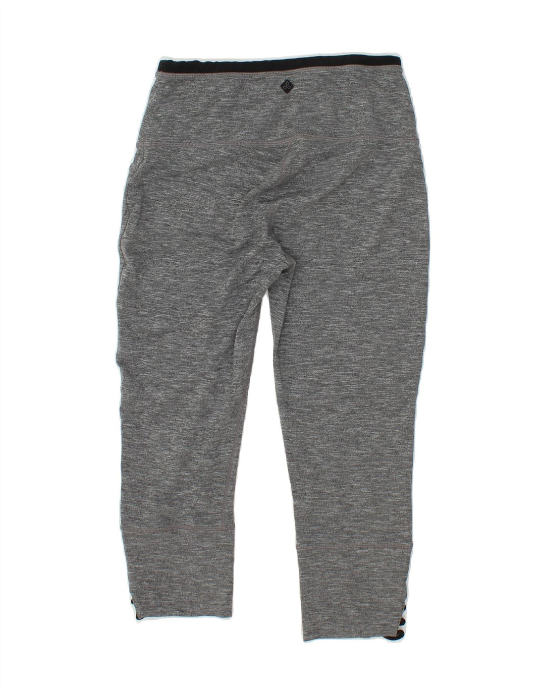 PRANA Womens Capri Leggings UK 10 Small Grey Flecked Polyester Vintage Prana and Second-Hand Prana from Messina Hembry 