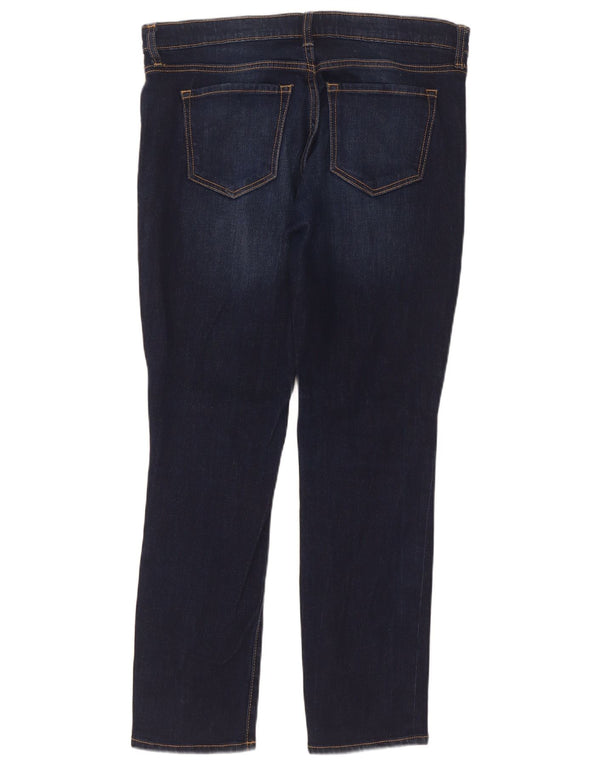 Gap Dame Droite Straight Jeans UK 12 Medium W34 L29 Marineblå Bomuld