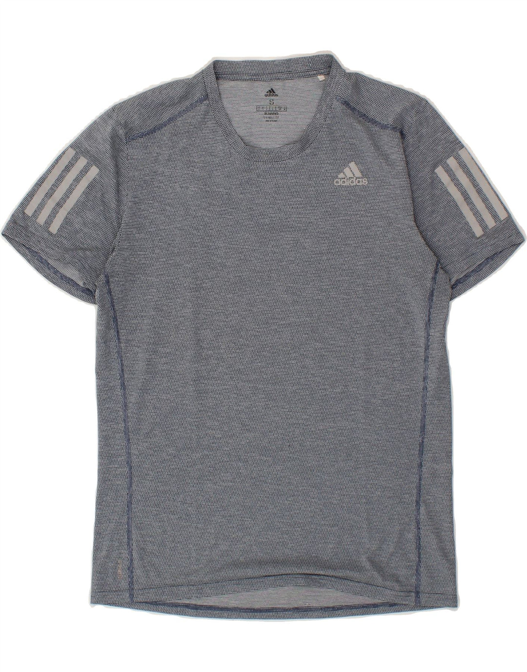 ADIDAS Mens Climalite T-Shirt Top Small Navy Blue Vintage Adidas and Second-Hand Adidas from Messina Hembry 