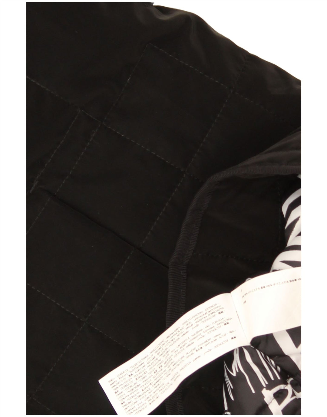Desigual Quiltet Polstret Frakke til kvinder UK 18 XL Sort Polyester