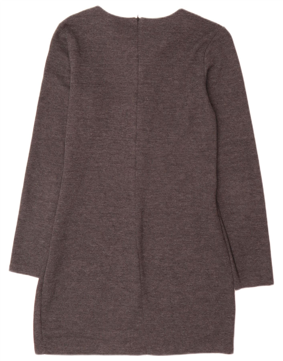 Zara Dame Mini Jumper Kjole UK 14 Stor Grå