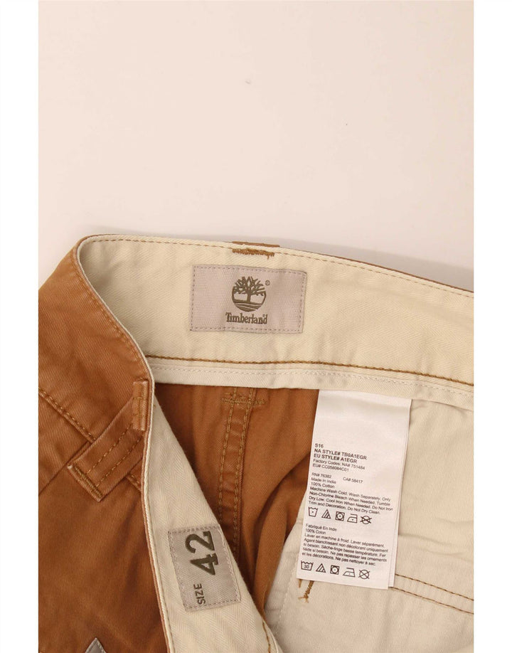 Timberland Herre Cargo Shorts W42 2XL Brun Bomuld