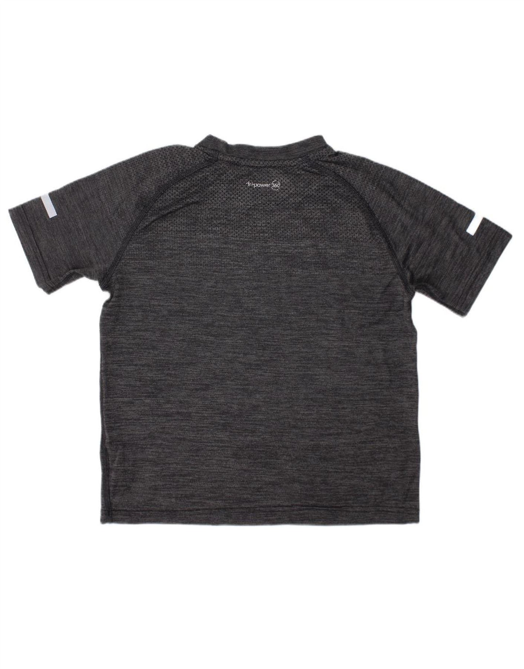 RUSSELL ATHLETIC Boys Dri-Power T-Shirt Top 7-8 Years Medium Grey Flecked