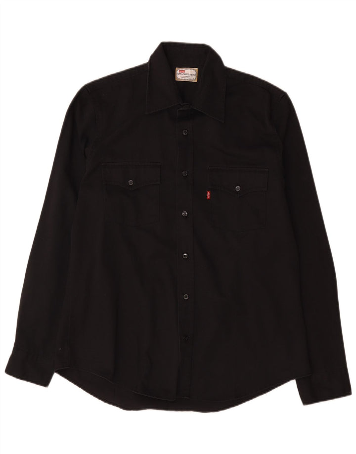 Levi's herreskjorte stor sort bomuld