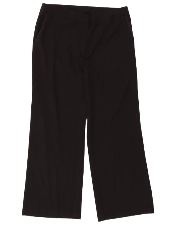 Marks & Spencer Kvinder Casual Bukser med brede ben UK 16 Large W36 L30 Sort
