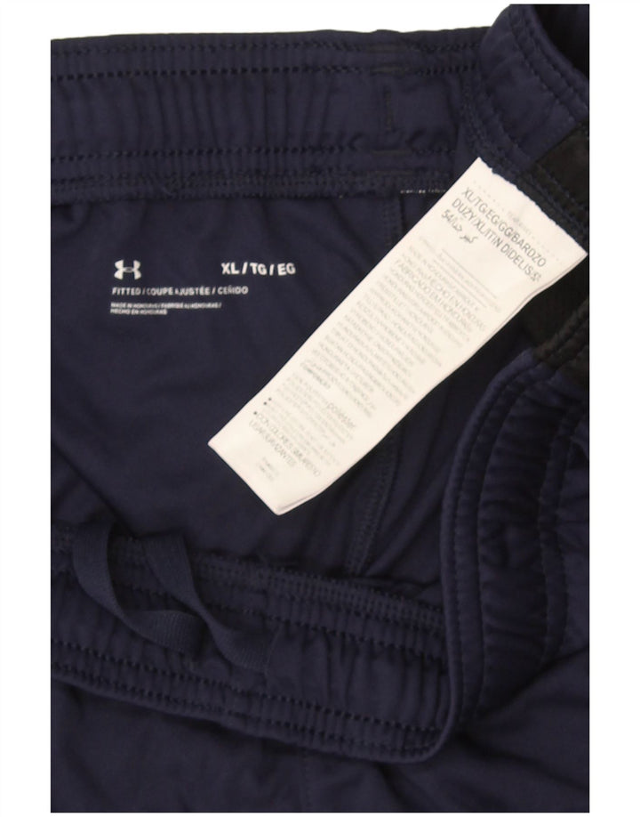 Under Armour Herre Sportshorts XL Navy Blue Colourblock Polyester