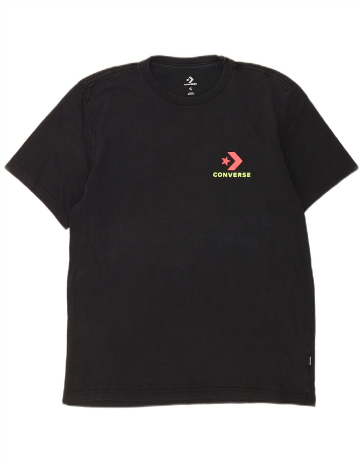 Converse grafisk t-shirt til mænd, lille sort bomuld