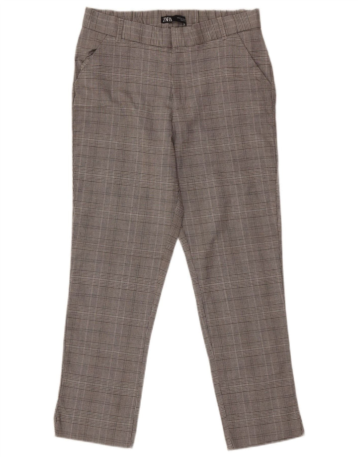 Zara Lige Chinobukser Medium W28 L26 Grå Houndstooth