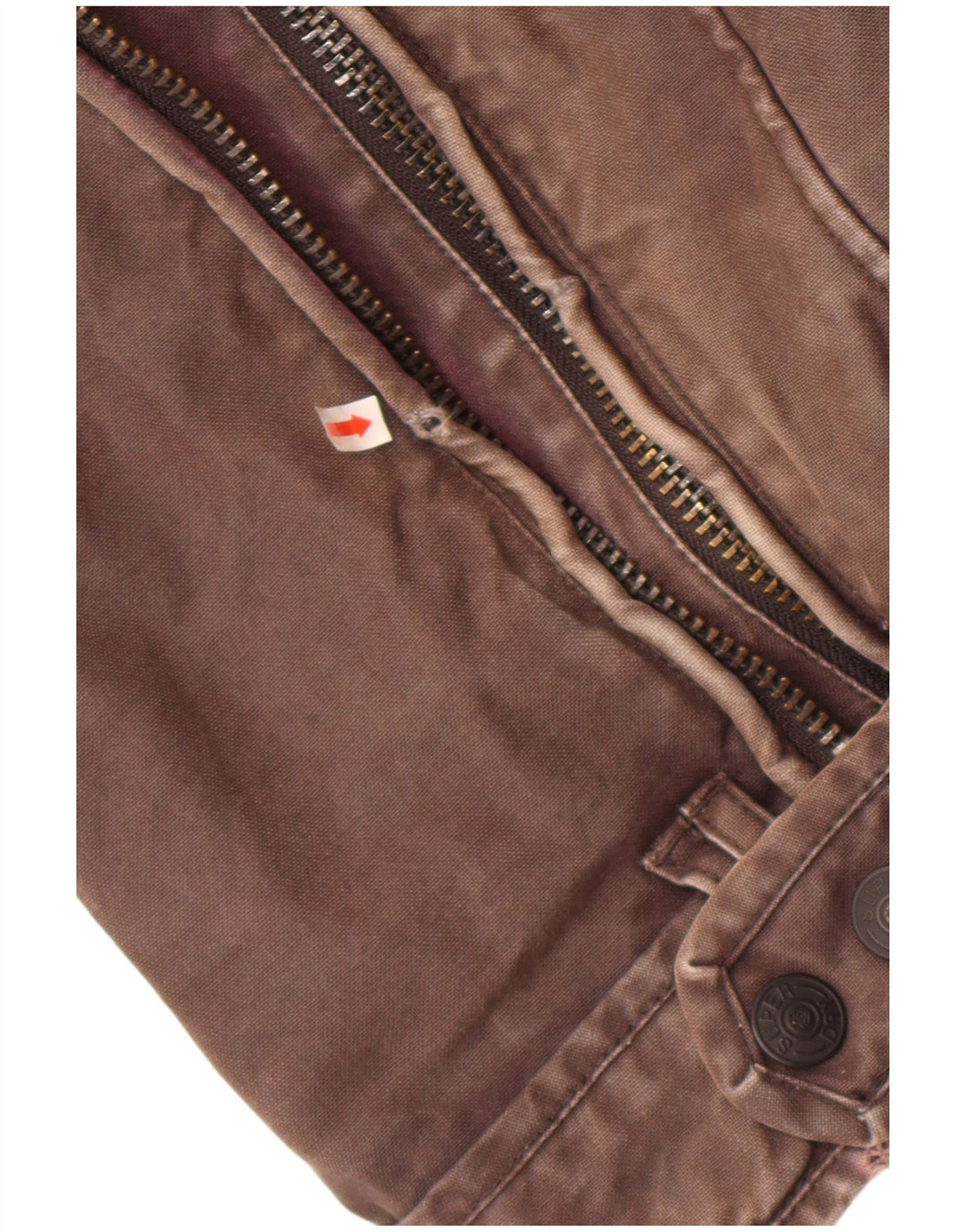 Superdry Herre Utility Jacket UK 40 Stor brun bomuld