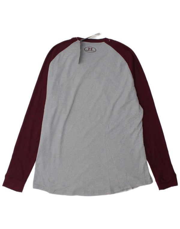 UNDER ARMOUR Herre Top Langærmet XL Grå Colourblock Polyester