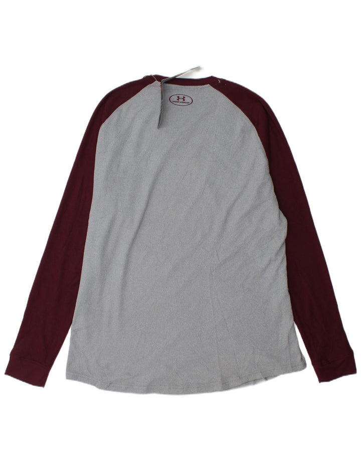 UNDER ARMOUR Herre Top Langærmet XL Grå Colourblock Polyester