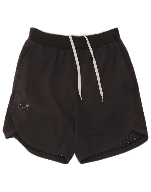 Under Armour Womens Heat Gear Sports Shorts UK 14 Medium Black