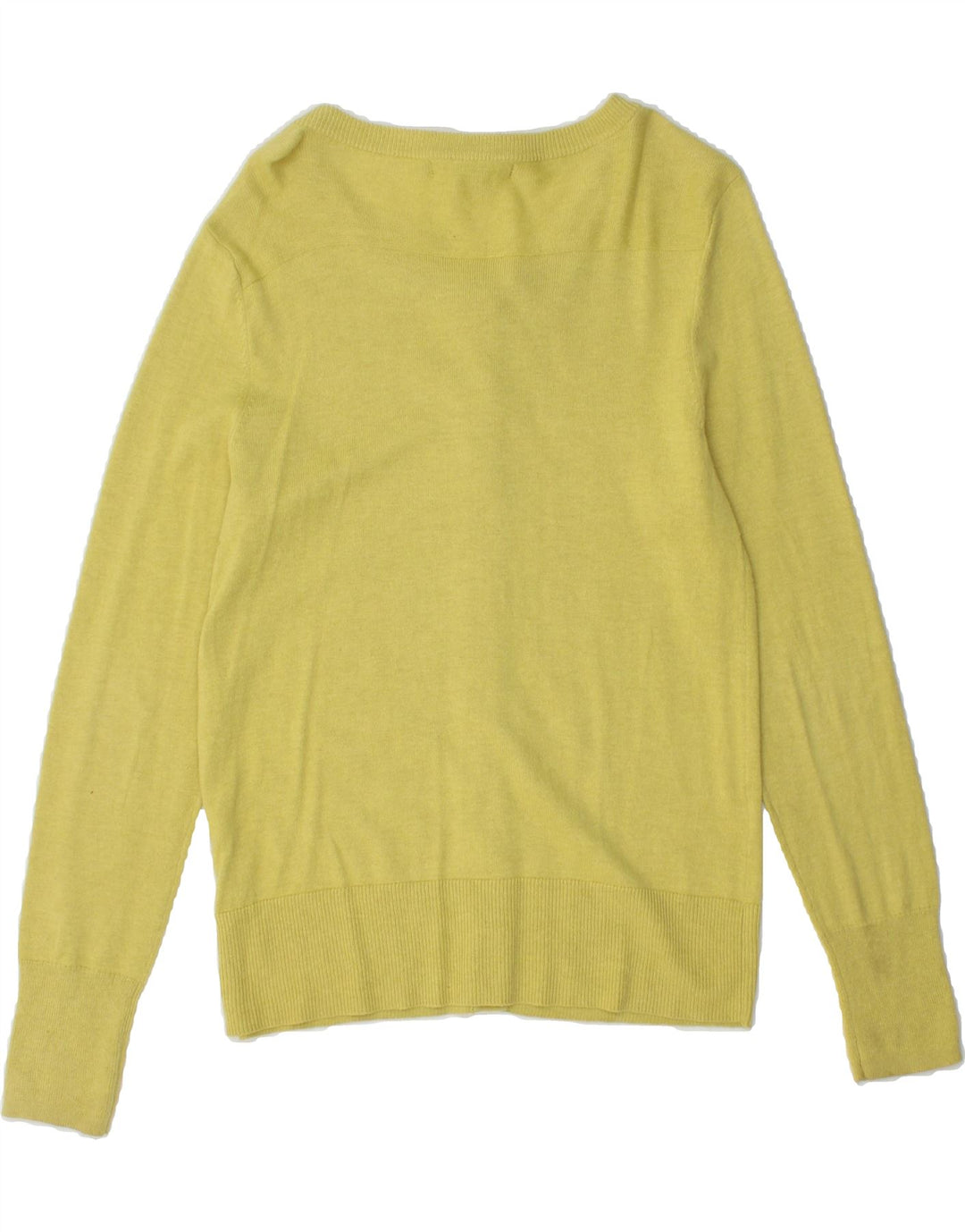 EDDIE BAUER Womens Cardigan Sweater UK 10 Small Yellow Cotton Vintage Eddie Bauer and Second-Hand Eddie Bauer from Messina Hembry 