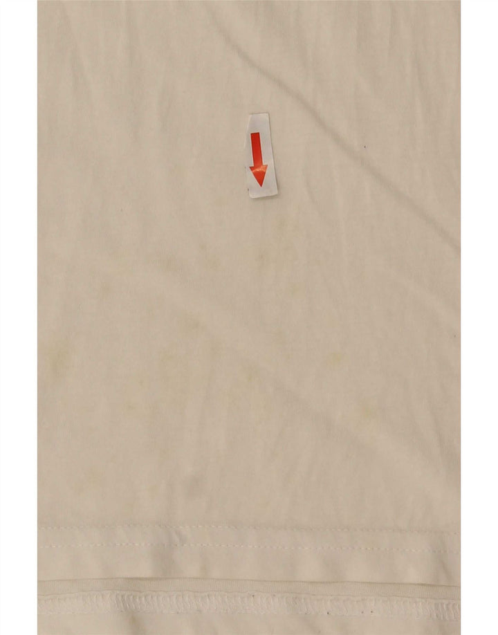 Carrera Herre grafisk T-shirt Top Medium Hvid Bomuld