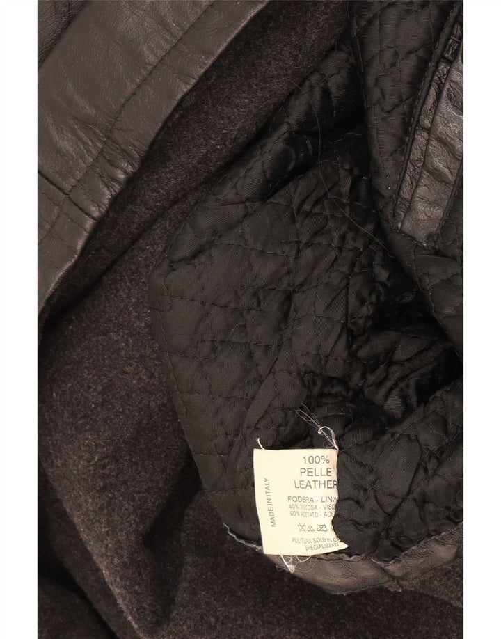 Suprema Herre Læderjakke IT 58 4XL Sort
