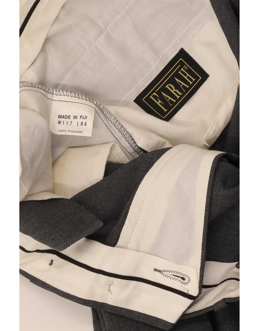 Farah Herredragtsbukser W40 L26 Grå Polyester