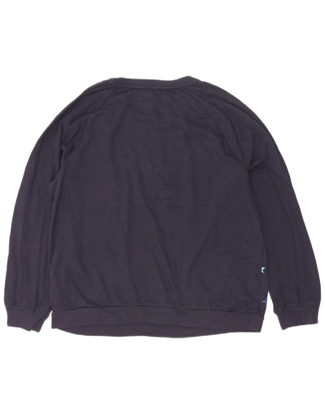Gap kvinders abstrakt mønster sweatshirt trøje UK 18 XL marineblå bomuld
