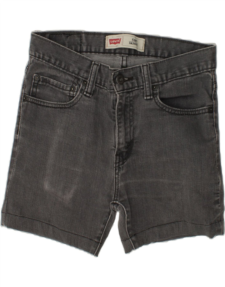 LEVI'S Boys 510 Skinny Denim Shorts 15-16 Years W28 Grey Cotton | Vintage Levi's | Thrift | Second-Hand Levi's | Used Clothing | Messina Hembry 