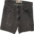 LEVI'S Boys 510 Skinny Denim Shorts 15-16 Years W28 Grey Cotton | Vintage Levi's | Thrift | Second-Hand Levi's | Used Clothing | Messina Hembry 