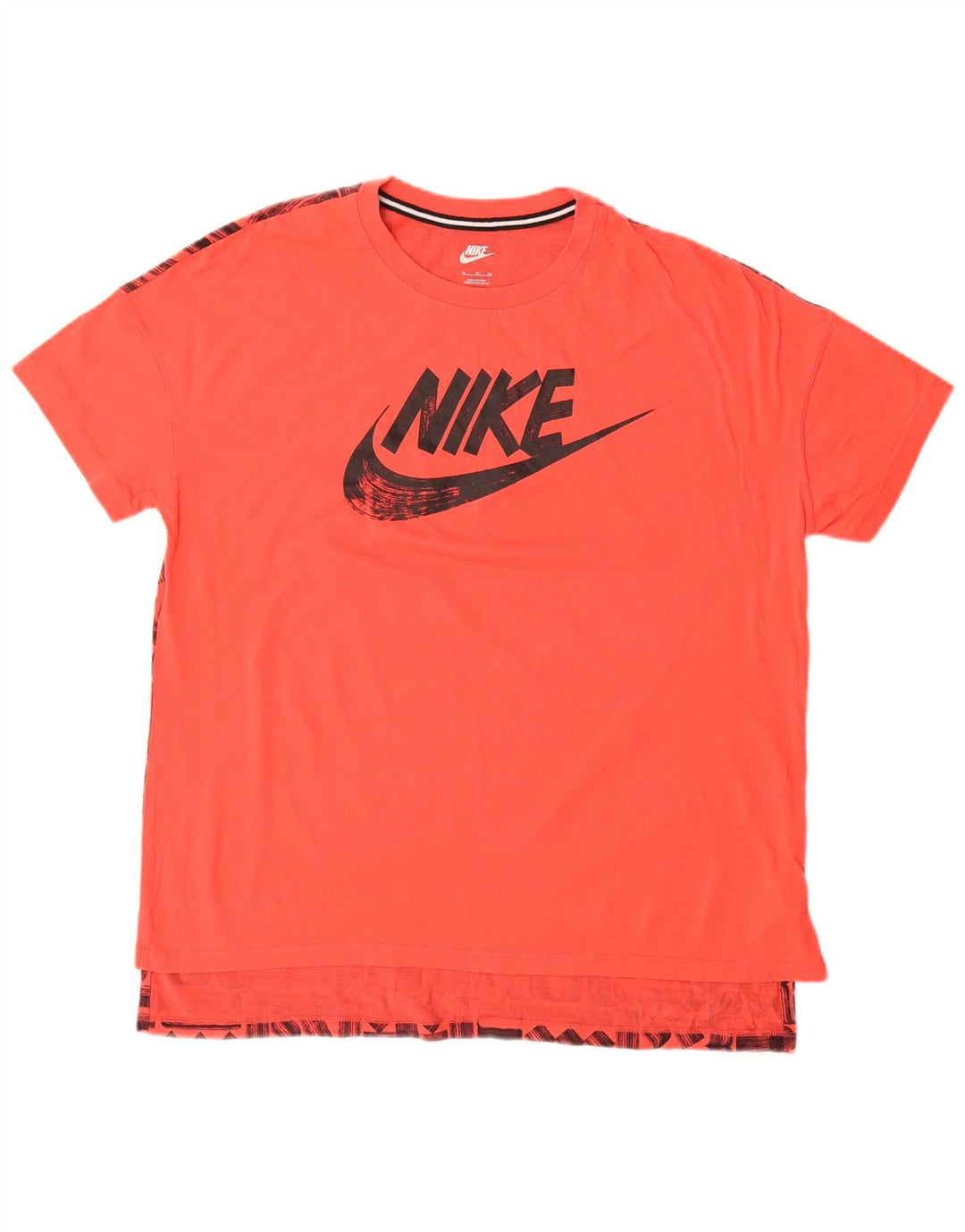 NIKE grafisk T-shirt top til mænd XL rød bomuld
