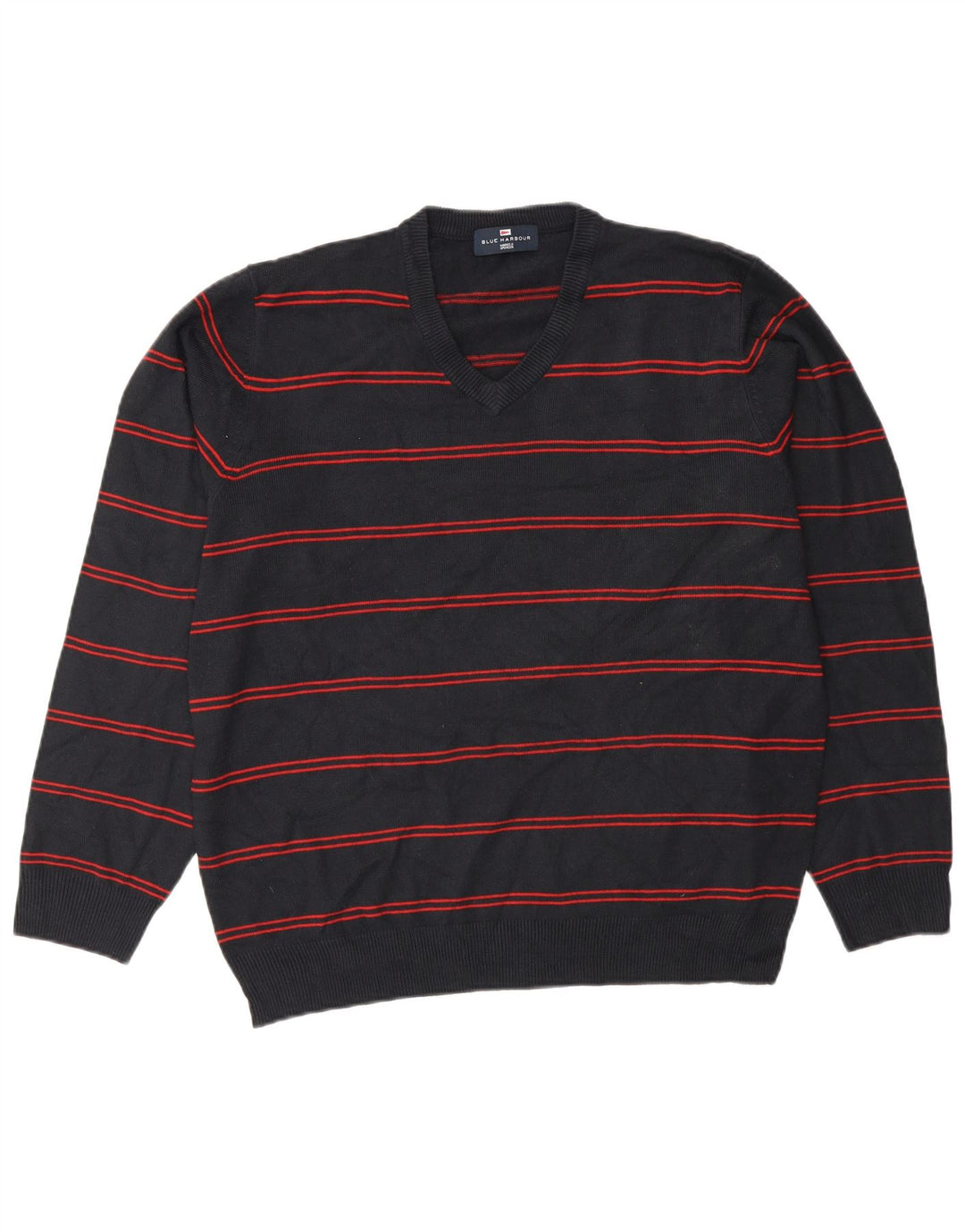 Marks & Spencer Herre Blue Harbor V-hals sweater Large Navy Blue