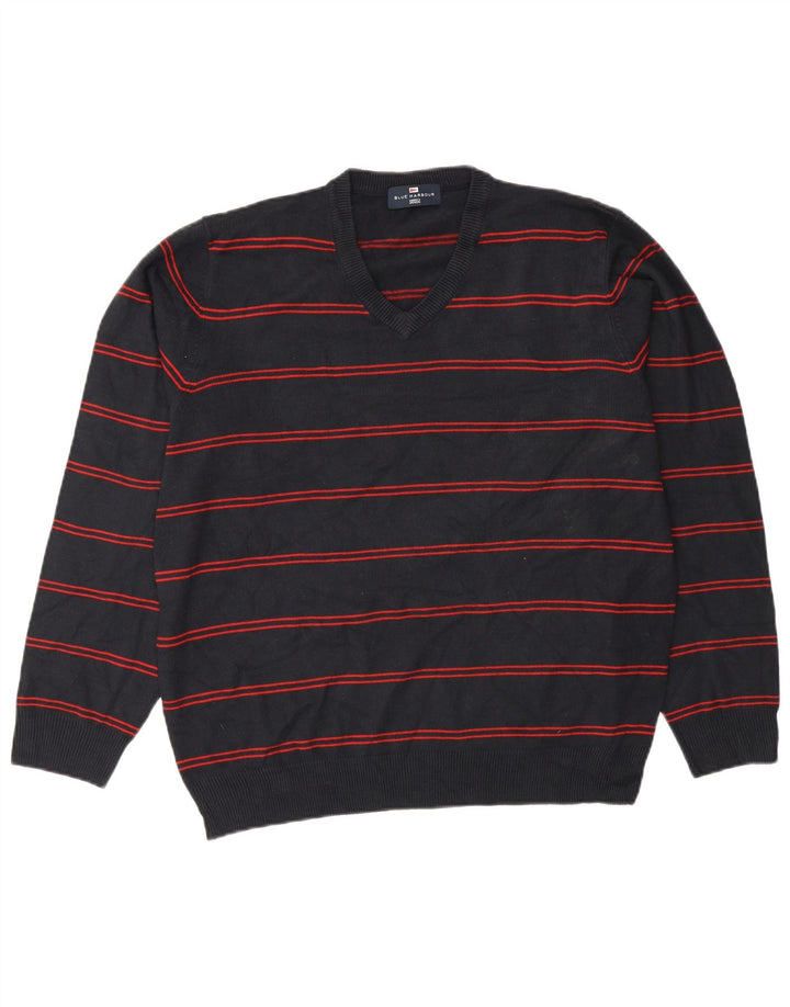 Marks & Spencer Herre Blue Harbor V-hals sweater Large Navy Blue