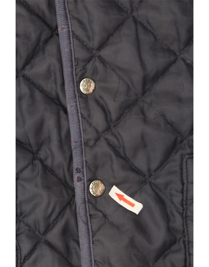 Vintage Herre Vendbar Gilet UK 38 Medium Rød Geometrisk