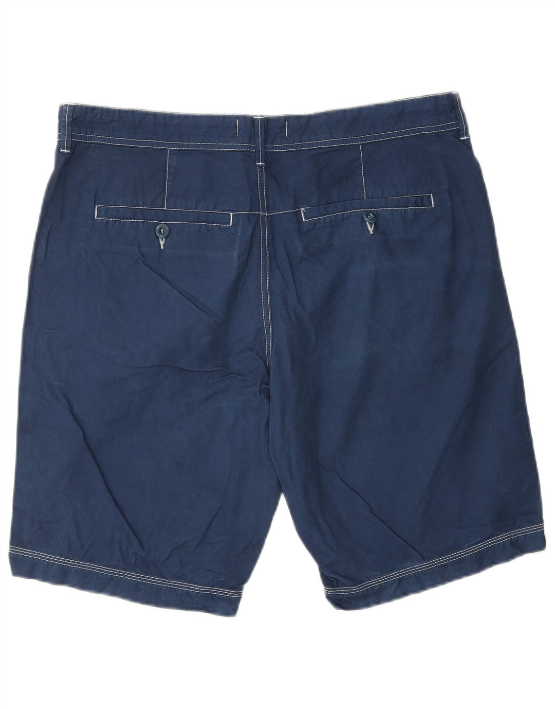 CALVIN KLEIN Chino-shorts til mænd W34 Stor blå bomuld