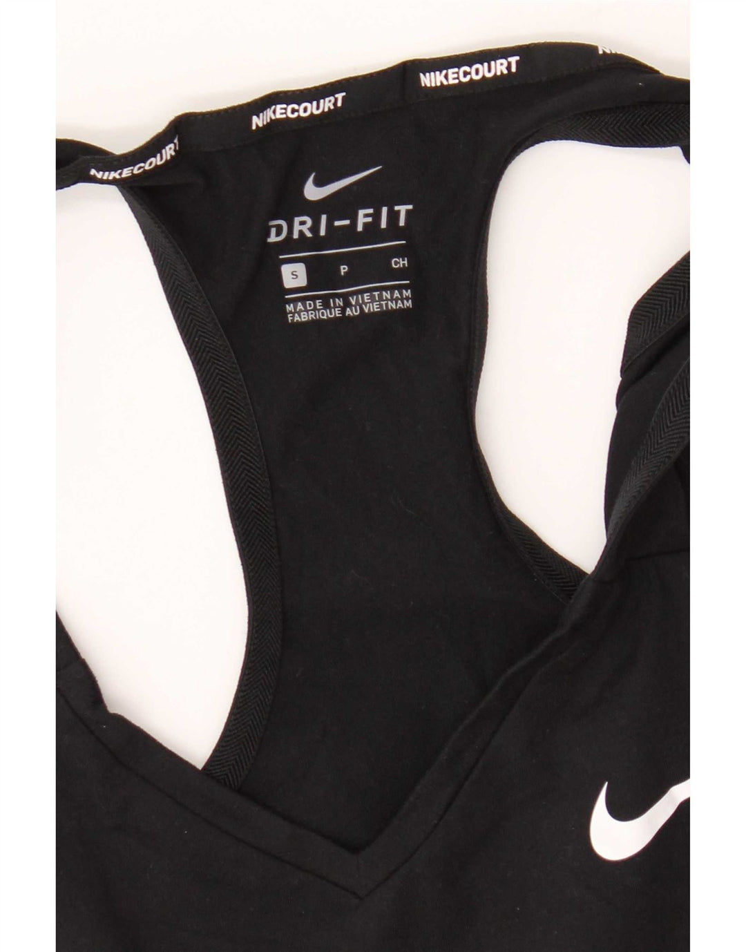 Nike Dame Dri Fit Vest Top UK 8 Lille Sort