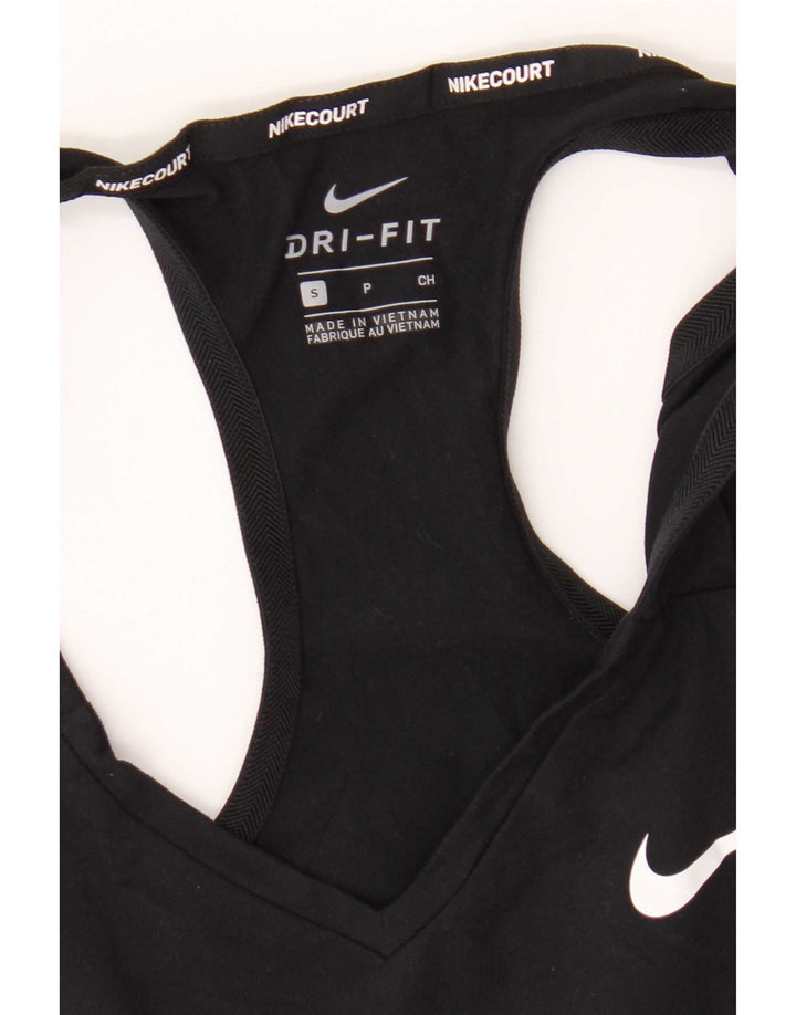 Nike Dame Dri Fit Vest Top UK 8 Lille Sort