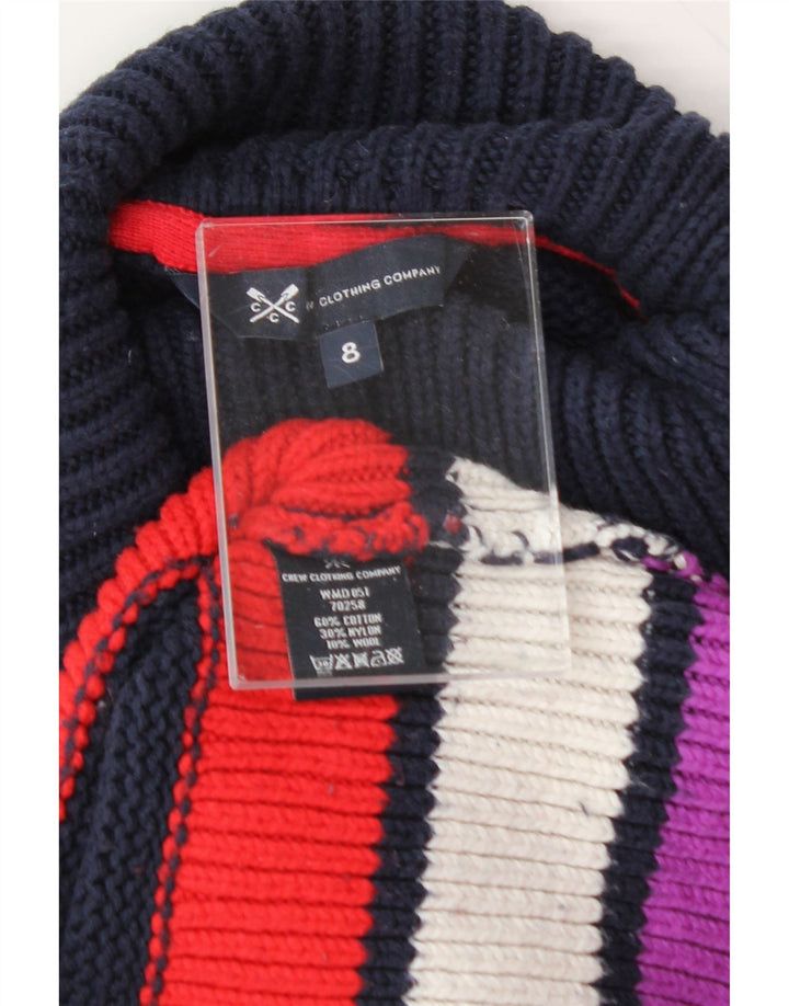 CREW CLOTHING Womens Roll Neck Jumper Sweater UK 8 Small Navy Blue Vintage Crew Clothing and Second-Hand Crew Clothing from Messina Hembry 