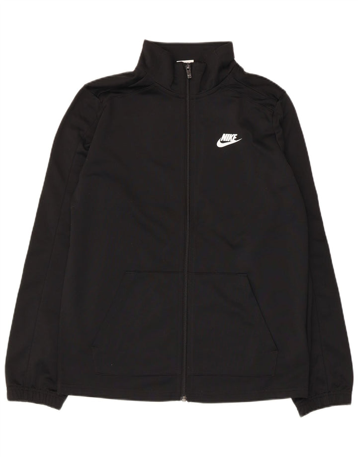 Nike drenge grafisk træningsdragt topjakke 13-14 år XL sort polyester
