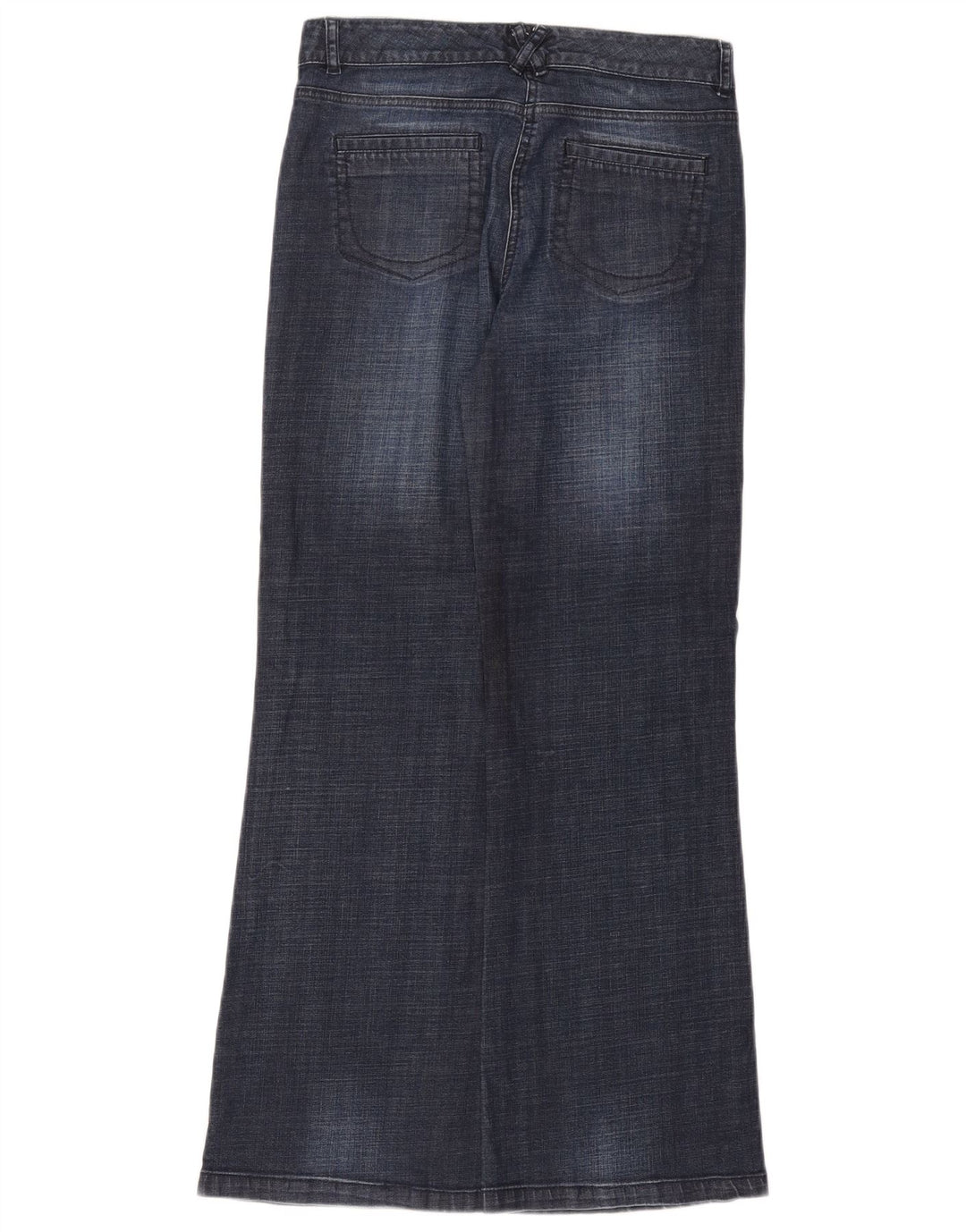 Monsoon Womens Flared Jeans UK 8 Small W27 L30 Navy Blue Bomuld