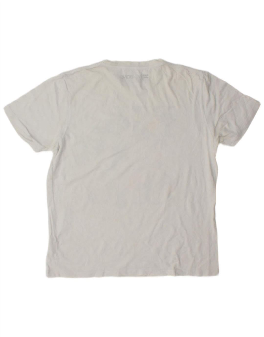 Billabong Herre Grafisk T-Shirt Top Stor Hvid Bomuld