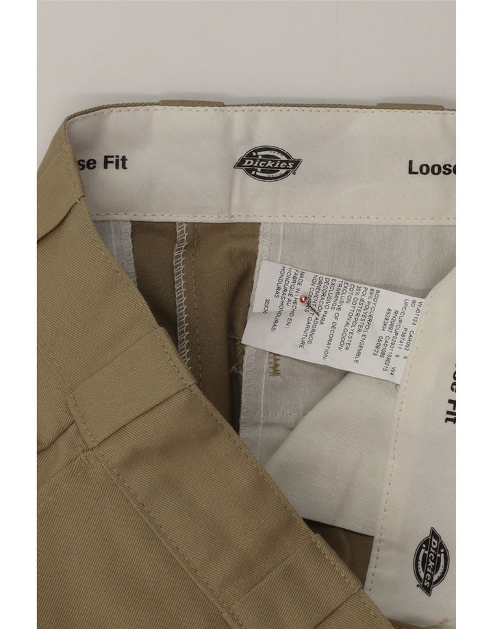 DICKIES Herre Loose Fit Cargo Bukser W30 L30 Beige Polyester