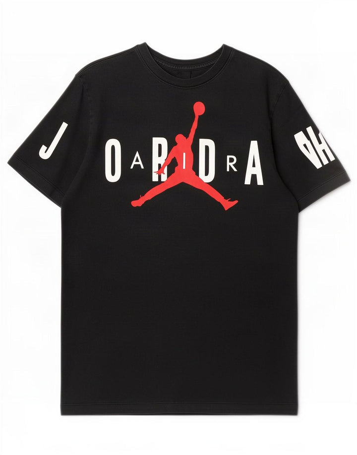 Jordan Herre grafisk T-shirt Top Medium Sort Bomuld