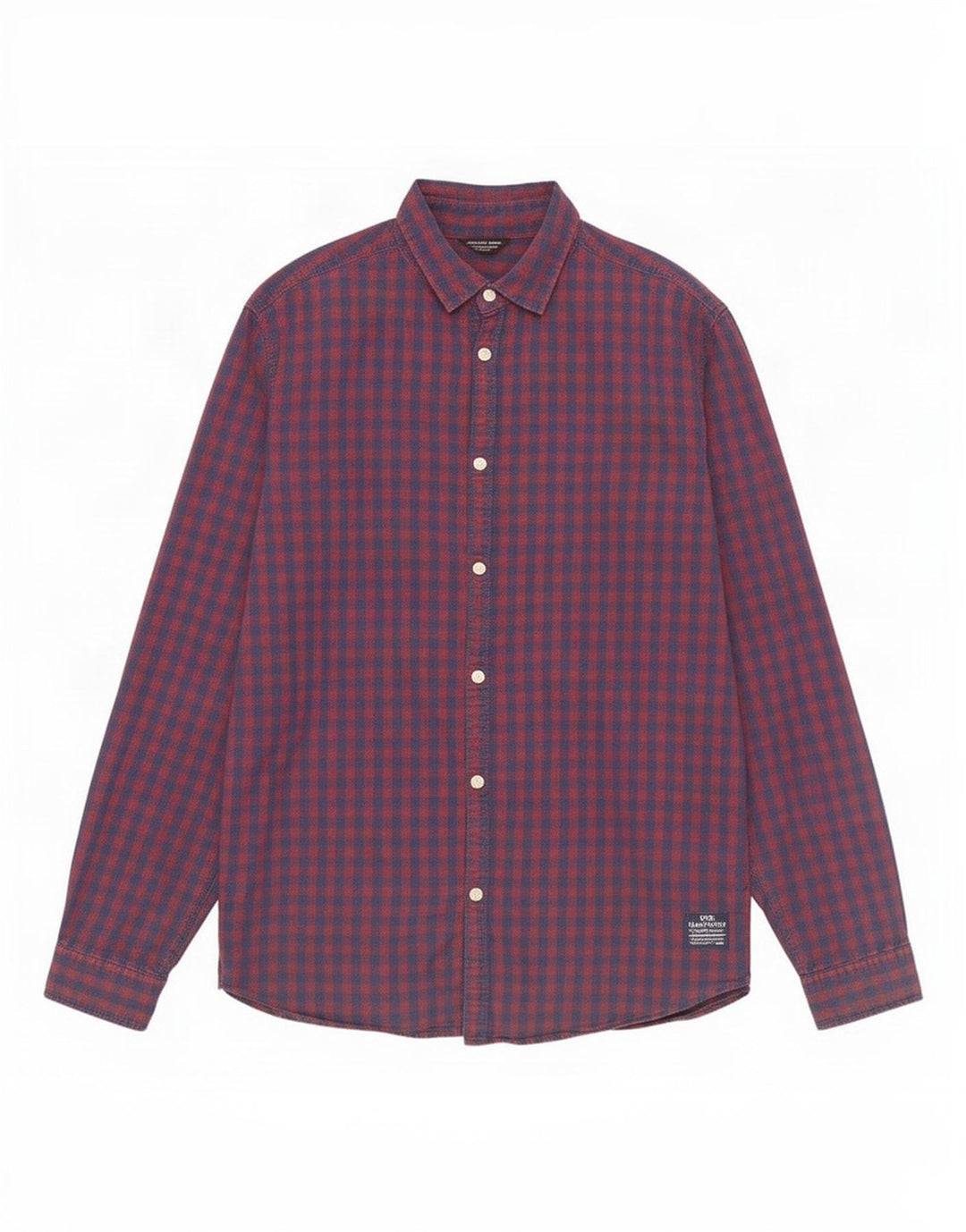 Jack & Jones Herreskjorte Medium Rød Gingham Bomuld
