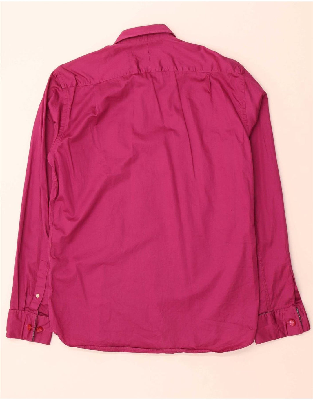 TED BAKER Mens London Shirt Size 16 Large Pink Cotton