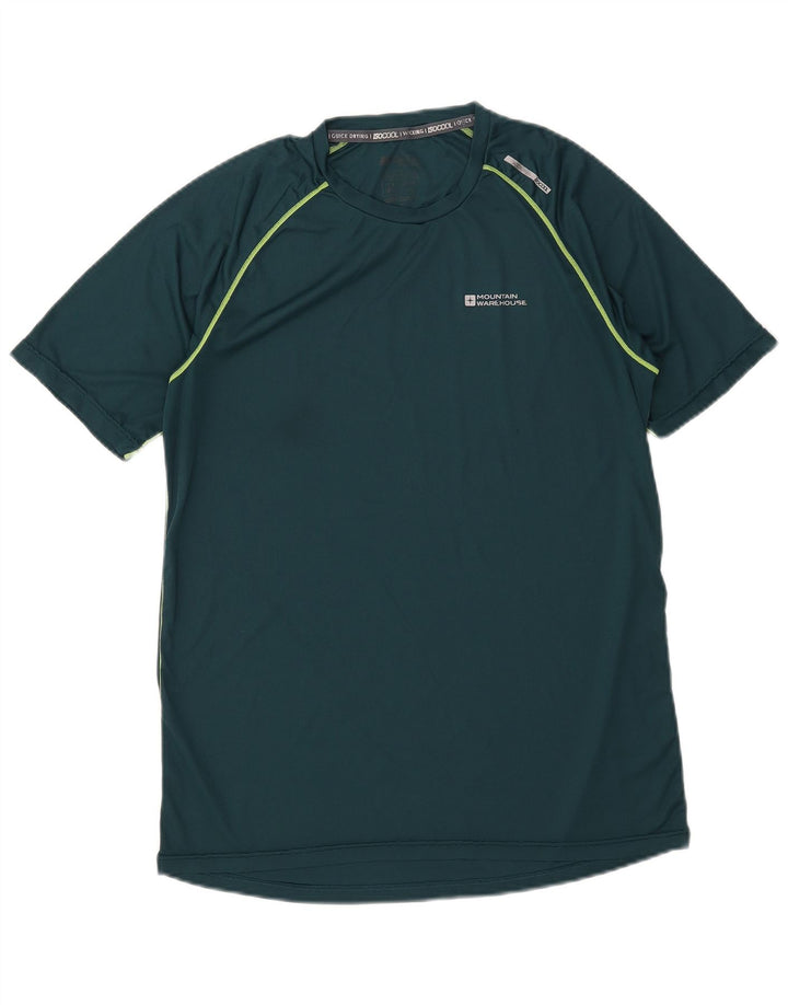 Mountain Warehouse Herre T-Shirt Top Stor Grøn Polyester
