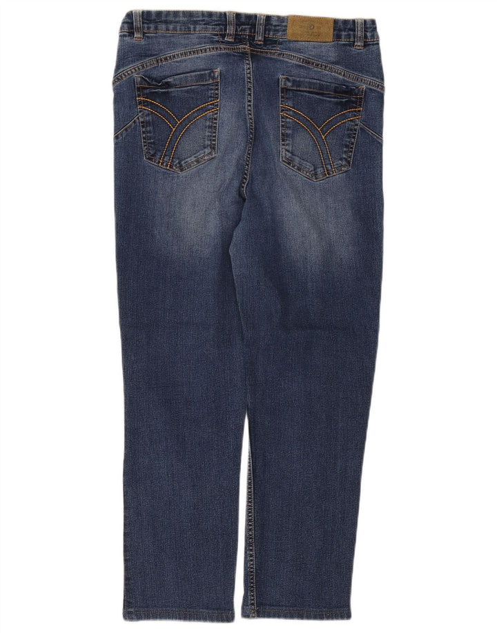 Dacks Dame Cropped Jeans EU 46 XL W34 L25 Blå Bomuld