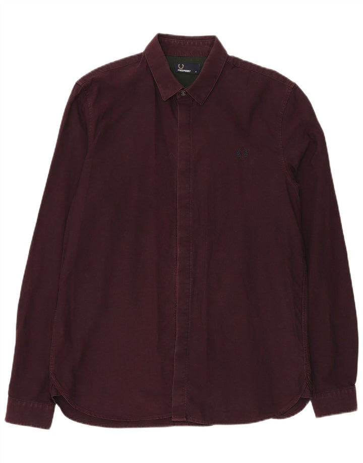 FRED PERRY Herreskjorte Medium Bourgogne Bomuld