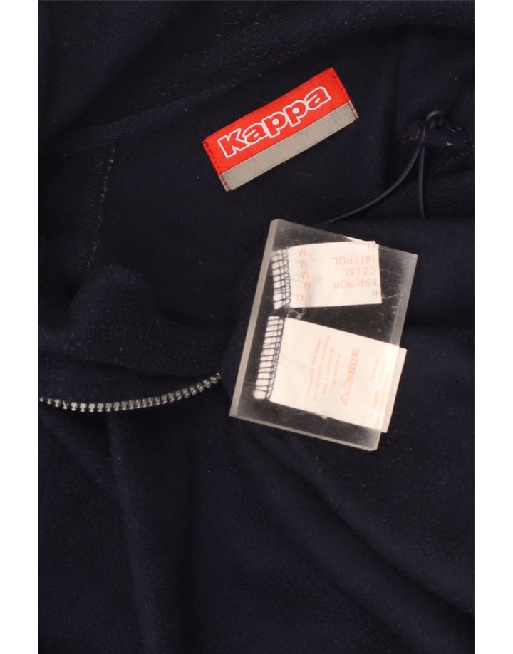 Kappa herre lynlås hals fleece jumper medium marineblå polyester