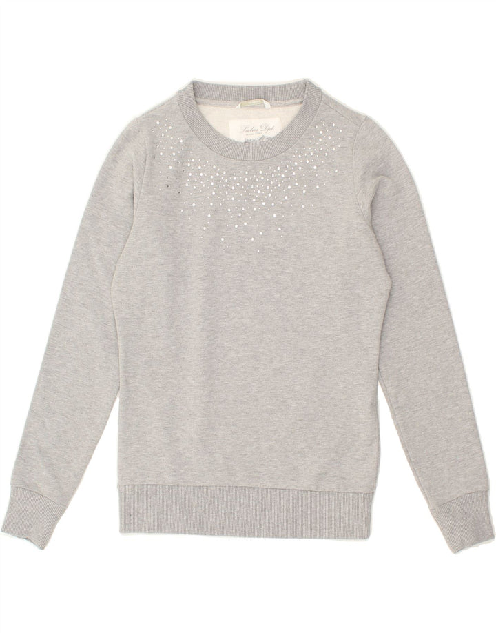 CARRERA Womens Sweatshirt Jumper UK 10 Small Grey Vintage Carrera and Second-Hand Carrera from Messina Hembry 