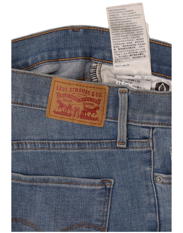 Levi's skinny jeans til kvinder W28 L30 blå bomuld